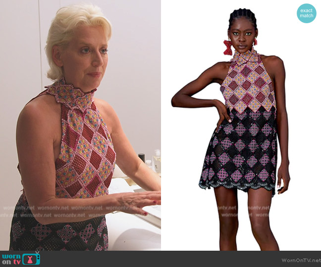 Lisa Folawiyo Vintage Lace Mini Dress worn by Dorinda Medley on The Real Housewives Ultimate Girls Trip