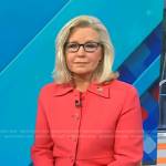 Liz Cheney’s pink button down jacket on Today