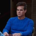 Leo’s blue striped sweater on Days of our Lives