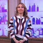 Lori’s stripe knit sweater on Good Morning America