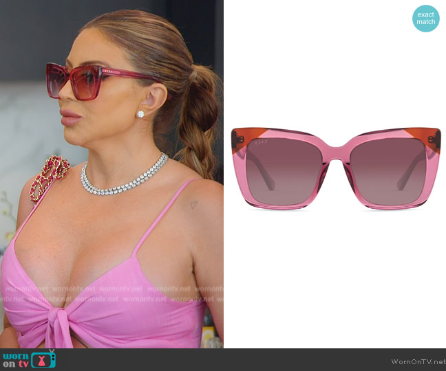 Lucy Rose Lizzy Macarena Sunglasses worn by Larsa Pippen (Larsa Pippen) on The Real Housewives of Miami