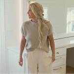 Madison’s beige sweater and pant set on Southern Charm