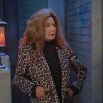 Maggie’s leopard coat on Days of our Lives