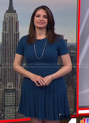 Maria’s blue cable knit dress on Today