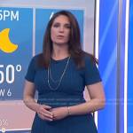 Maria Larosa’s blue knit dress on NBC News Daily