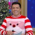 Mark’s Santa ugly Christmas sweater on Live with Kelly and Mark