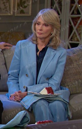 Marlena’s light blue blazer and pant suit on Days of our Lives