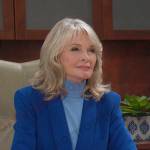 Marlena’s light blue turtleneck sweater and blue blazer on Days of our Lives