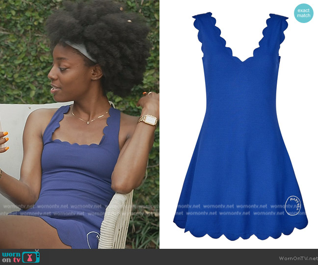 Marysia Serena Crisscross Back Minidress worn by Venita Aspen on Southern Charm