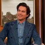 Matt Bomer’s denim blazer on The Drew Barrymore Show