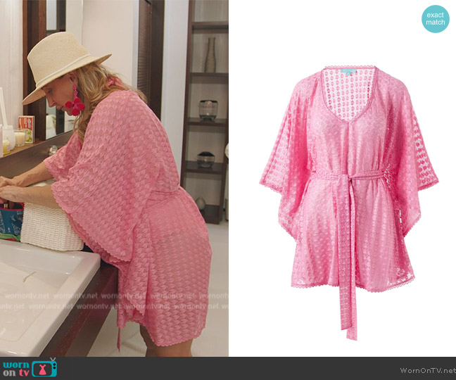 Melissa Odabash Petra Pink Kaftan worn by Sonja Morgan on The Real Housewives Ultimate Girls Trip