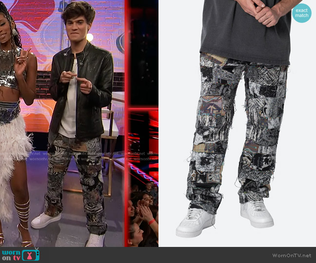 MNML Paneled Blanket Pants worn by Tanner Massey on The Voice