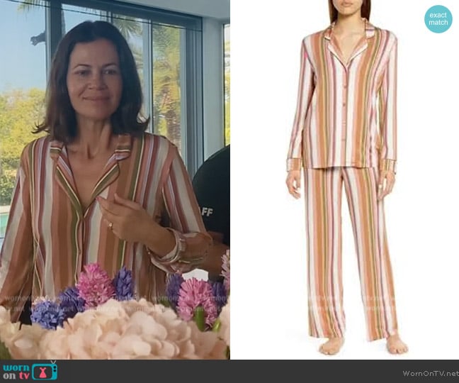 Nordstrom Moonlight Eco Pajamas worn by Julia Lemigova (Julia Lemigova) on The Real Housewives of Miami