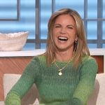 Natalie’s green ombre knit dress on The Talk