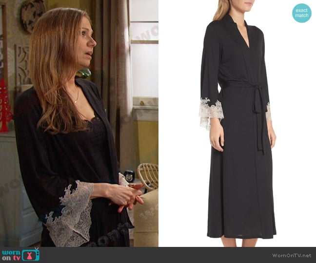 Natori Luxe Shangri-La Robe worn by Ava Vitali (Tamara Braun ) on Days of our Lives