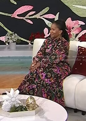 Nicole Avant’s pink floral dress on Today