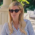 Nicky’s black catseye sunglasses on Paris in Love