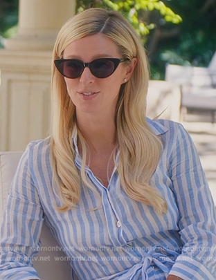 Nicky's black catseye sunglasses on Paris in Love