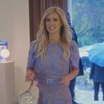 Nicky’s blue lace belted dress on Paris in Love