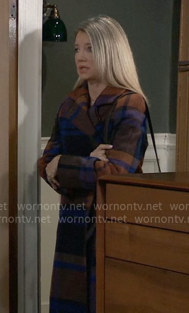 Nina's plaid coat on General Hospital