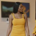 Nneka’s orange chain strap dress on The Real Housewives of Potomac