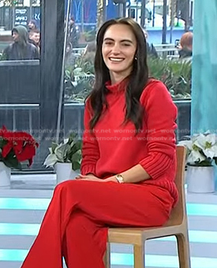 Olivia Perez’s red turtleneck sweater on Today