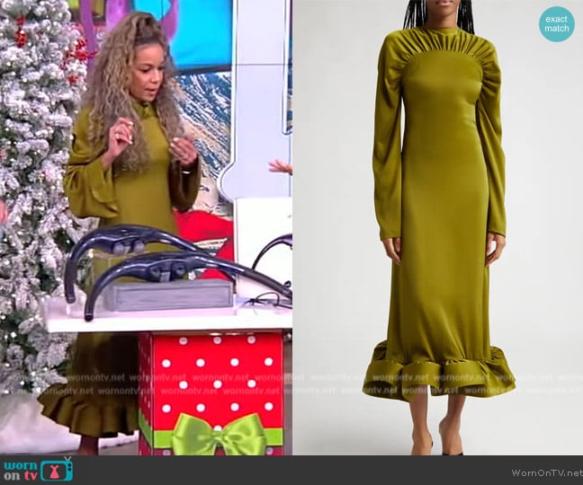 Orire The Emy Long Sleeve Dress worn by Sunny Hostin on The View