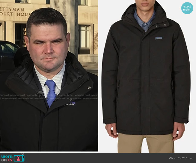 Patagonia Lone Mountain Parka in Black worn by Ryan Reilly on NBC News Daily