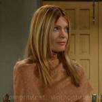 Phyllis’s metallic knit overlay dress on The Young and the Restless