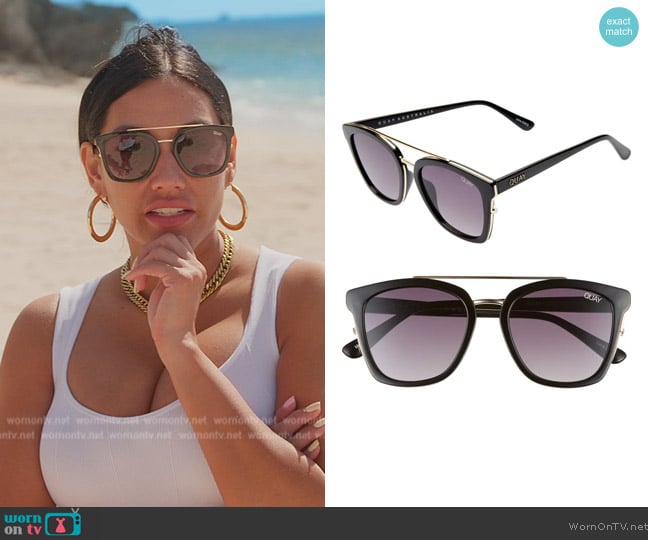 Quay Sweet Dreams 55mm Square Sunglasses worn by Monica Garcia on The Real Housewives of Salt Lake City