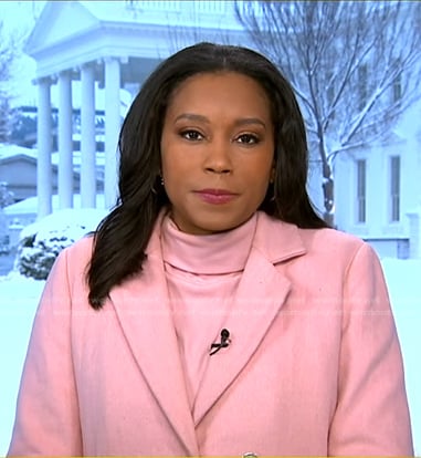 Rachel's pink coat on Good Morning America