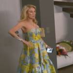 Ramona’s blue strapless floral print dress on The Real Housewives Ultimate Girls Trip