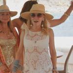 Ramona’s white paisley lace coverup on The Real Housewives Ultimate Girls Trip