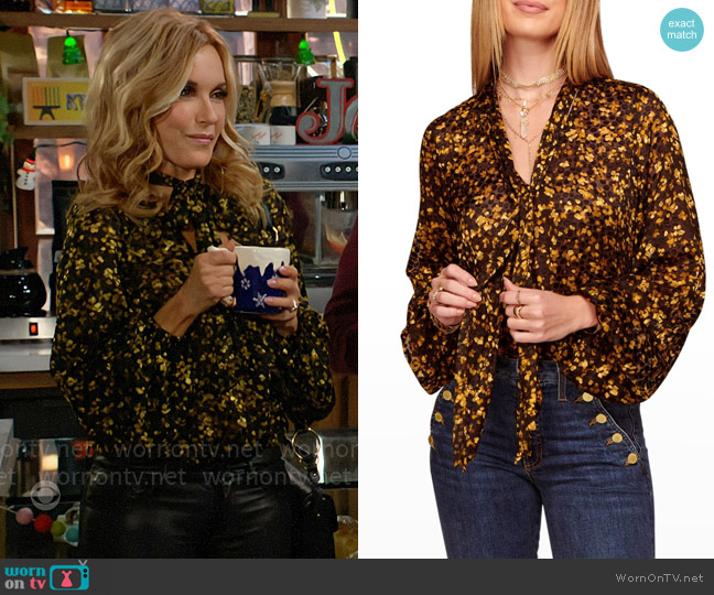 Ramy Brook Billie Blouse worn by Lauren Fenmore (Tracey Bregman) on The Young and the Restless