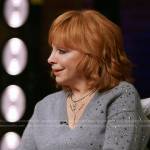 Reba McEntire’s grey studded sweater on The Voice