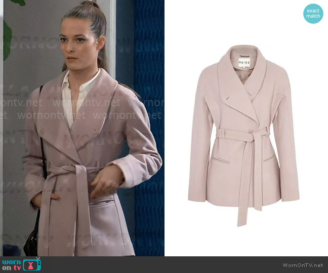 Reiss Syria Coat worn by Esme (Avery Kristen Pohl) on General Hospital