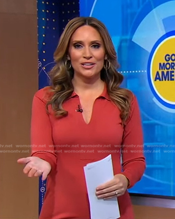 Rhiannon's pink polo dress on Good Morning America