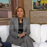 Robin’s grey suit on Good Morning America