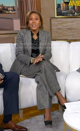 Robin’s grey suit on Good Morning America
