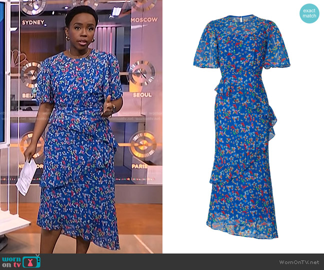 Saloni Vida-B Dress worn by Zinhle Essamuah on NBC News Daily