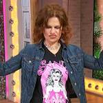 Sandra Bernhard’s Sandy Land print tee on Sherri