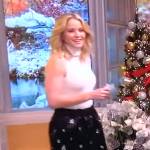 Sara’s black embellished skirt on The View