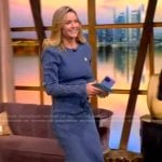 Sara’s blue diamond quilted denim dress on The View