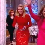 Sara’s red sequin skirt on The View