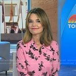 Savannah’s pink floral blouse on Today