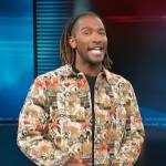 Scott’s aztek print jacket on Access Hollywood