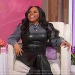 Sherri’s black leather jumpsuit on Sherri