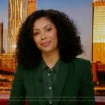 Shirleen Allicot’s green shawl collar blazer on Good Morning America