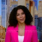 Shirleen’s pink blazer on Good Morning America