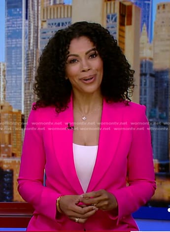 Shirleen's pink blazer on Good Morning America